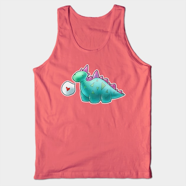 Baby Dinosaur Tank Top by saradaboru